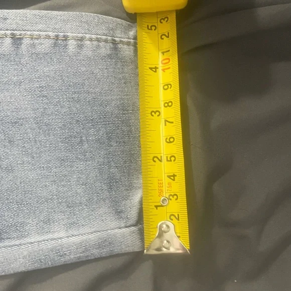 BAMBOO Blue Slim Straight Jeans with Vintage-Inspired Wash - Picture 8 of 8